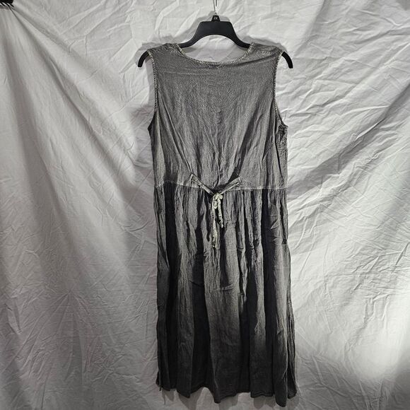 Vintage 90s olive muted green whimsigoth boho dress - Picture 2 of 4